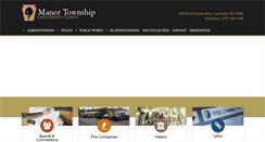 Desktop Screenshot of manortownship.net