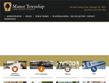 Tablet Screenshot of manortownship.net